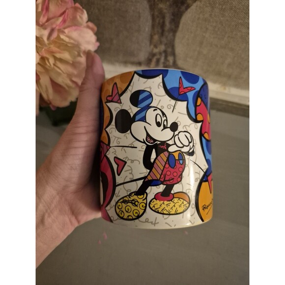 2017 Romero Britto Disney Mickey Mouse Mug - New Signed with Tags - Picture 7 of 7